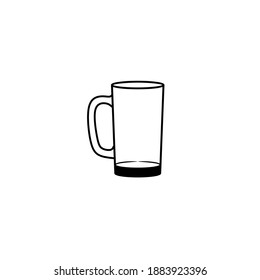 Vector illustration of a glass icon 
Suitable to be used as a glass icon
