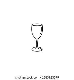 Ilustración vectorial de un icono de vidrio 
Icono de vidrio adecuado