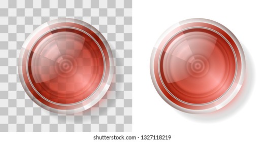 Vector Illustration. A Glass Of Wine. Top View. Drink In A Glass. View From Above.