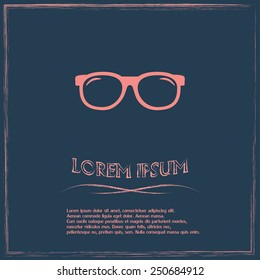 Vector illustration glasses