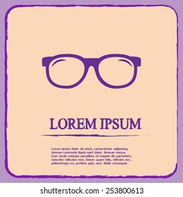 Vector illustration glasses