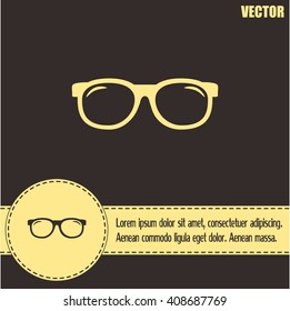 Vector illustration glasses