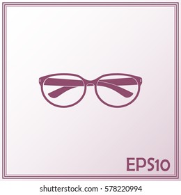 Vector illustration glasses