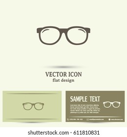 Vector illustration glasses