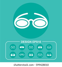 Vector Illustration Glasses Icon
