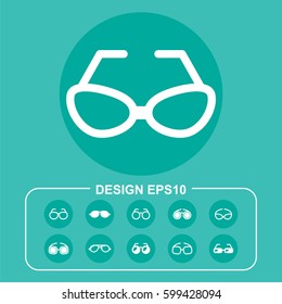Vector Illustration Glasses Icon