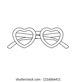 Vector illustration of glasses and sunglasses icon. Set of glasses and accessory stock symbol for web.