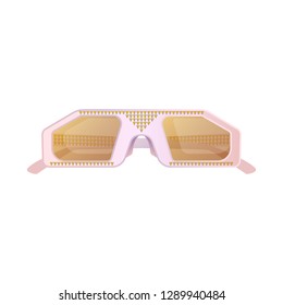 Vector illustration of glasses and sunglasses symbol. Collection of glasses and accessory stock symbol for web.