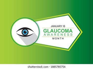 vector illustration of glaucoma awareness month concept poster design