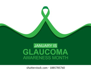 vector illustration of glaucoma awareness month concept poster design