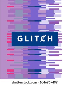 Vector illustration of glitched TV screen.