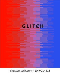Vector illustration of glitched TV screen.