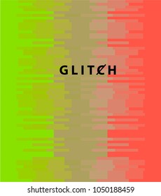 Vector illustration of glitched TV screen.