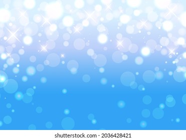 Ilustración vectorial del brillo y el fondo azul del bokek