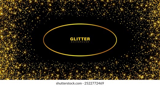 Vector illustration of glitter effect background