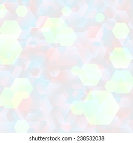 Vector illustration: Glittering confetti  light color background 