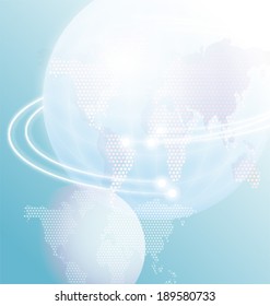 Vector illustration of global Abstract  background
