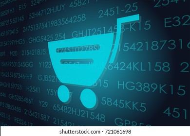 Vector illustration of the global business and digital technologies.