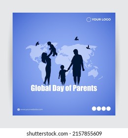 vector illustration for a global day of parents;