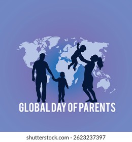 Vector illustration of global day of parents
