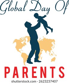 Vector illustration of global day of parents