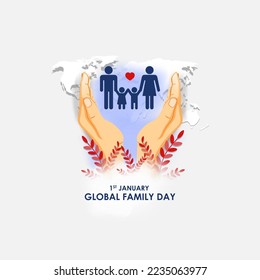 vector illustration for global family day