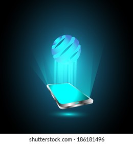 Vector illustration of Global Mobile technology trends