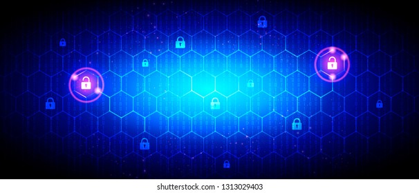 Vector illustration Global network security with hacker alert and binary code