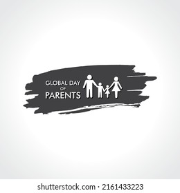 Vector Illustration of Global Parents Day design celebrated on 1st june