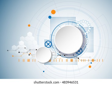 Vector illustration of global social media technology concept
with Blank space for  background template,brochure,flyer,coperate identity ,landing page, online course cover and web design. 
