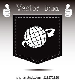 Vector illustration of globe 