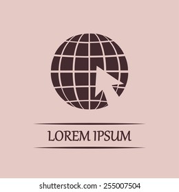Vector illustration of globe 
