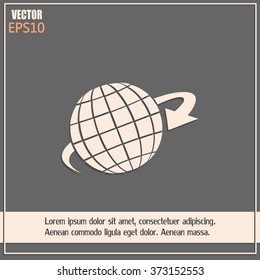 Vector illustration of globe 