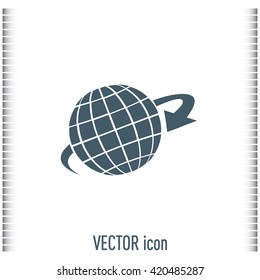 Vector illustration of globe 