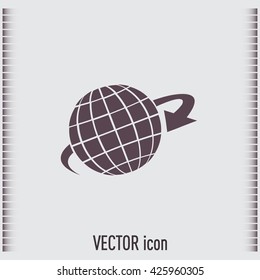Vector illustration of globe 