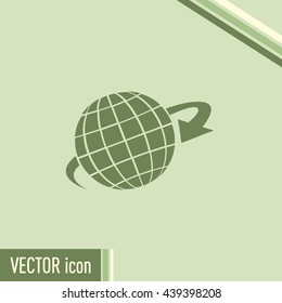 Vector illustration of globe 