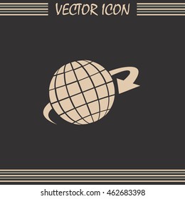 Vector illustration of globe 