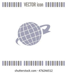 Vector illustration of globe 