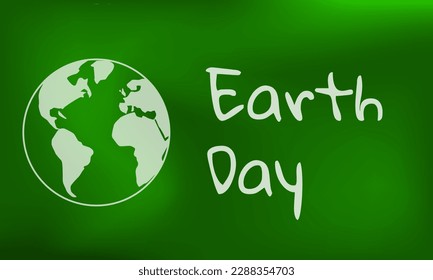 Ilustración vectorial del mundo para el Día de la Tierra.
