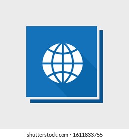 Vector illustration of globe icon.
