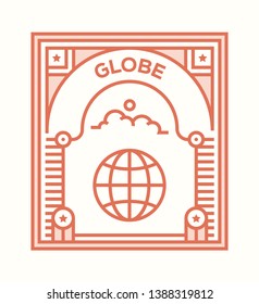 VECTOR ILLUSTRATION OF GLOBE ICON CONCEPT