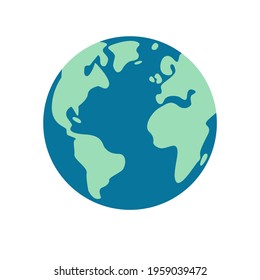 Vector illustration of the globe planet earth, can be used for graphic resources, greeting, earth day, mother earth day, world humanitarian day, or other purposes.