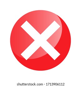 Icono del botón de marca de verificación Glossy aislado en fondo blanco