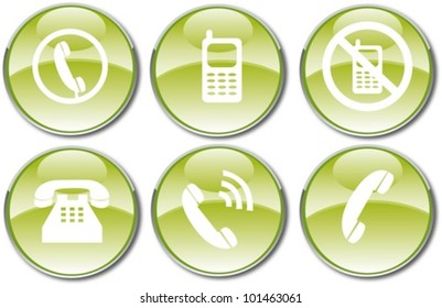Vector illustration of glossy multimedia icon set.