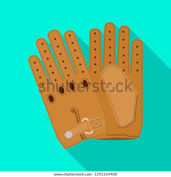 Vector illustration of\
glove and winter symbol. Collection of glove and equipment stock\
symbol for web.