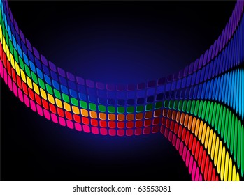 Vector illustration of glow back