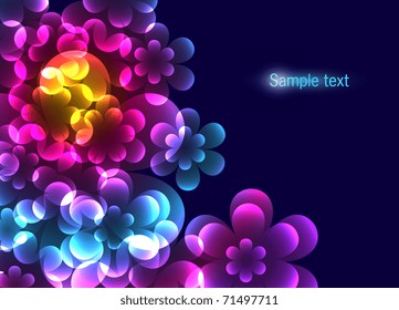 Vector illustration glow back, eps10