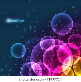 Vector illustration glow back, eps10