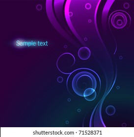 Vector illustration glow back, eps10