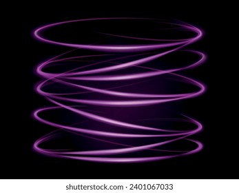Ilustración vectorial de un brillante círculo brillante de color rosa.